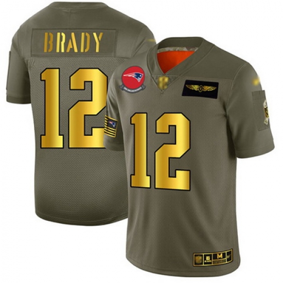 Patriots 12 Tom Brady Camo Gold Men Stitched Football Limited 2019 Salute To Service Jersey Patriots 12 Tom Brady Camo Gold Men Stitched Football Limited 2019 Salute To Service Jersey