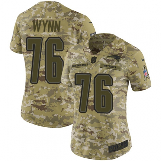 Nike Patriots #76 Isaiah Wynn Camo Women Stitched NFL Limited 2018 Salute to Service Jersey Nike Patriots #76 Isaiah Wynn Camo Women Stitched NFL Limited 2018 Salute to Service Jersey