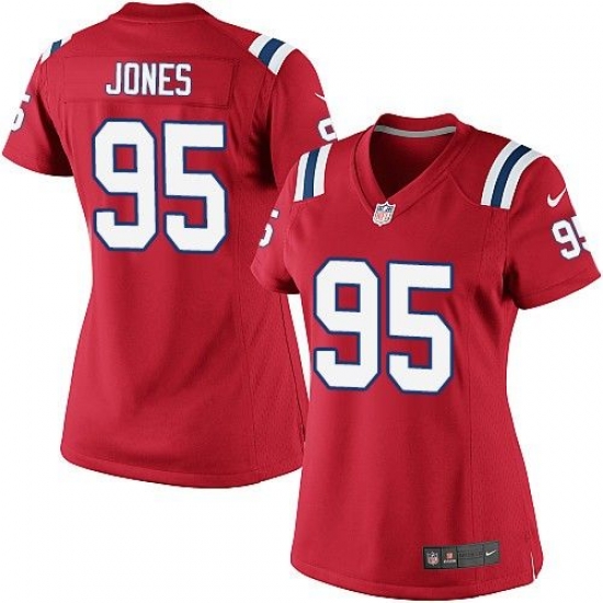 Nike Patriots #95 Chandler Jones Red Alternate Womens Stitched NFL Elite Jersey Nike Patriots #95 Chandler Jones Red Alternate Womens Stitched NFL Elite Jersey