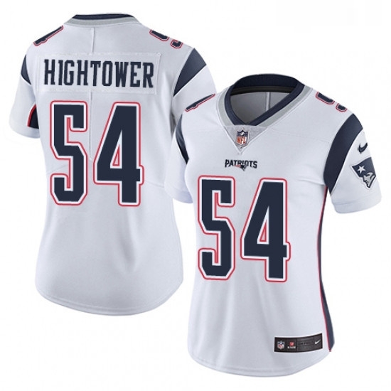 Womens Nike New England Patriots 54 Donta Hightower White Vapor Untouchable Limited Player NFL Jersey Womens Nike New England Patriots 54 Donta Hightower White Vapor Untouchable Limited Player NFL Jersey