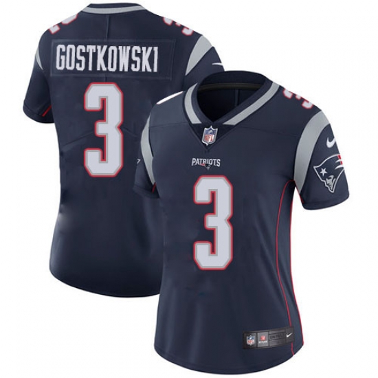 Womens Nike Patriots #3 Stephen Gostkowski Navy Blue Team Color Stitched NFL Vapor Untouchable Limited Jersey Womens Nike Patriots #3 Stephen Gostkowski Navy Blue Team Color Stitched NFL Vapor Untouchable Limited Jersey
