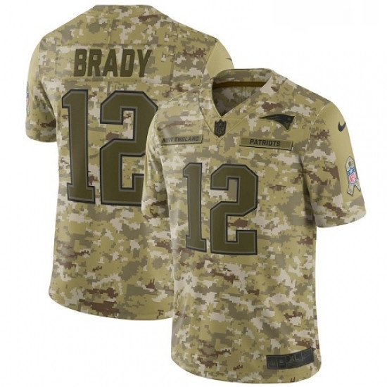 Youth Nike New England Patriots 12 Tom Brady Limited Camo 2018 Salute to Service NFL Jersey Youth Nike New England Patriots 12 Tom Brady Limited Camo 2018 Salute to Service NFL Jersey