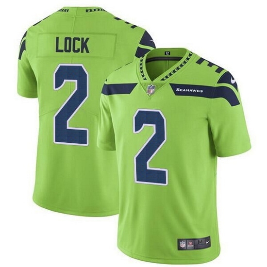 Men Seattle Seahawks 2 Drew Lock Green Vapor Untouchable Limited Stitched jersey Men Seattle Seahawks 2 Drew Lock Green Vapor Untouchable Limited Stitched jersey
