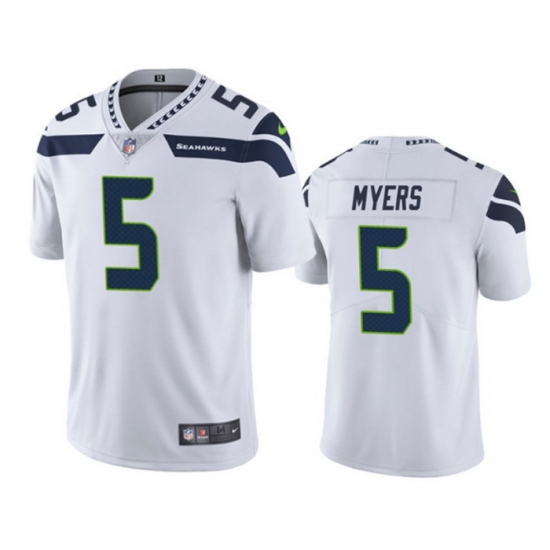 Men Seattle Seahawks 5 Jason Myers White Vapor Untouchable Limited Stitched Jersey Men Seattle Seahawks 5 Jason Myers White Vapor Untouchable Limited Stitched Jersey
