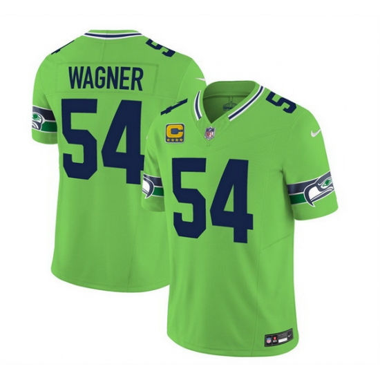 Men Seattle Seahawks 54 Bobby Wagner 2023 F U S E With 4 Star C Patch Green Limited Stitched Football Jersey Men Seattle Seahawks 54 Bobby Wagner 2023 F U S E With 4 Star C Patch Green Limited Stitched Football Jersey