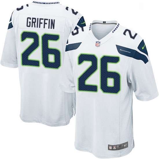 Mens Nike Seattle Seahawks 26 Shaquill Griffin Game White NFL Jersey Mens Nike Seattle Seahawks 26 Shaquill Griffin Game White NFL Jersey