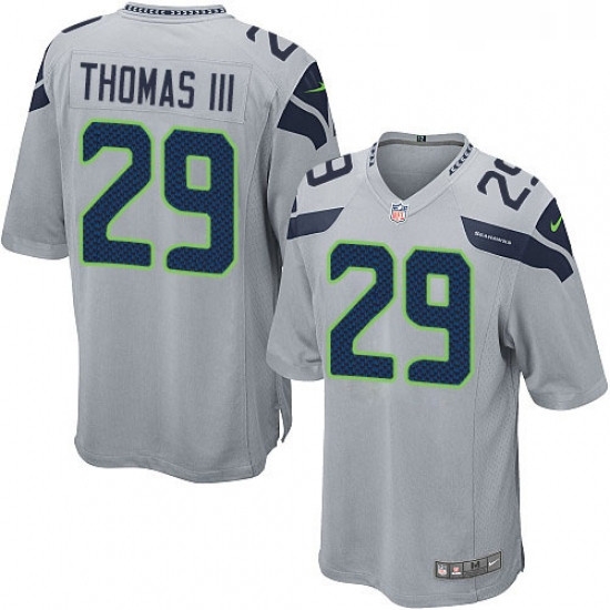 Mens Nike Seattle Seahawks 29 Earl Thomas III Game Grey Alternate NFL Jersey Mens Nike Seattle Seahawks 29 Earl Thomas III Game Grey Alternate NFL Jersey