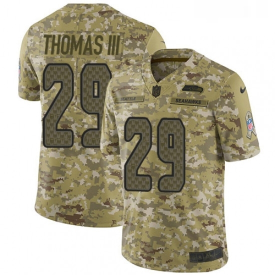 Mens Nike Seattle Seahawks 29 Earl Thomas III Limited Camo 2018 Salute to Service NFL Jersey Mens Nike Seattle Seahawks 29 Earl Thomas III Limited Camo 2018 Salute to Service NFL Jersey