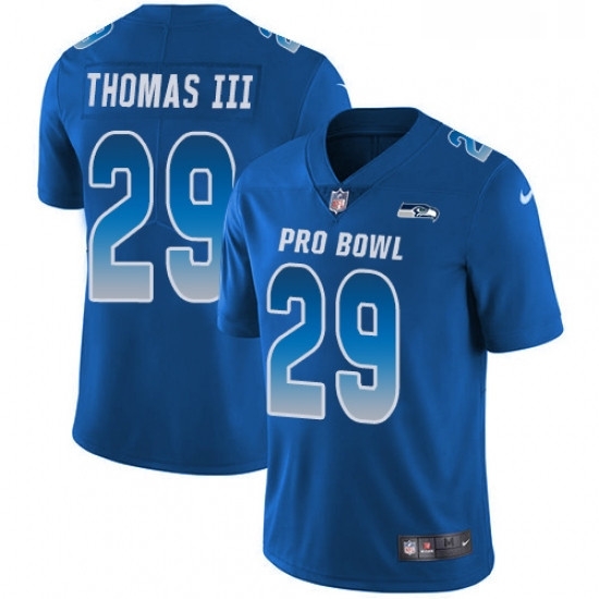 Mens Nike Seattle Seahawks 29 Earl Thomas Limited Royal Blue 2018 Pro Bowl NFL Jersey Mens Nike Seattle Seahawks 29 Earl Thomas Limited Royal Blue 2018 Pro Bowl NFL Jersey