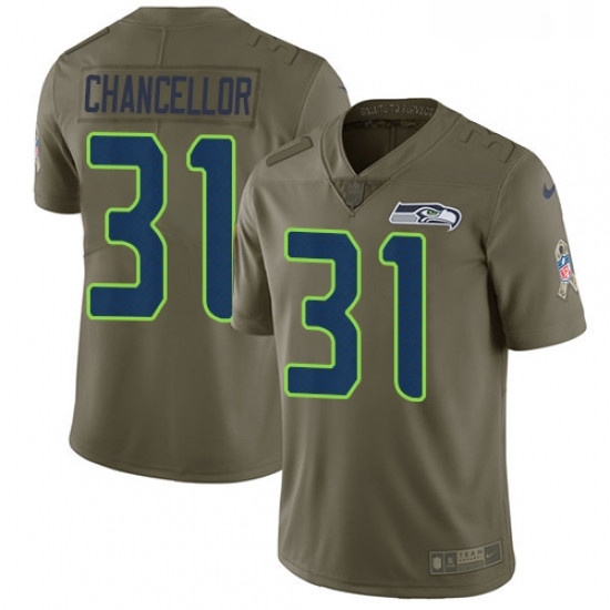 Mens Nike Seattle Seahawks 31 Kam Chancellor Limited Olive 2017 Salute to Service NFL Jersey Mens Nike Seattle Seahawks 31 Kam Chancellor Limited Olive 2017 Salute to Service NFL Jersey