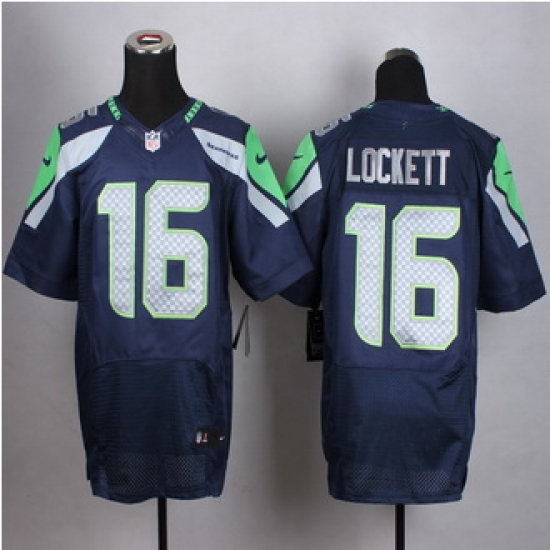 New Seattle Seahawks #16 Tyler Lockett Steel Blue Team Color Men Stitched NFL Elite jersey New Seattle Seahawks #16 Tyler Lockett Steel Blue Team Color Men Stitched NFL Elite jersey