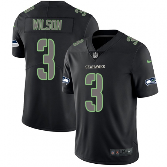 Nike Seahawks #3 Russell Wilson Black Mens Stitched NFL Limited Rush Impact Jersey Nike Seahawks #3 Russell Wilson Black Mens Stitched NFL Limited Rush Impact Jersey
