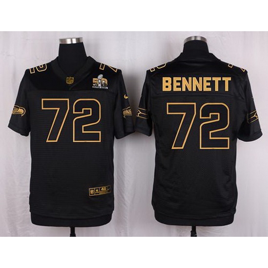 Nike Seahawks #72 Michael Bennett Black Mens Stitched NFL Elite Pro Line Gold Collection Jersey Nike Seahawks #72 Michael Bennett Black Mens Stitched NFL Elite Pro Line Gold Collection Jersey