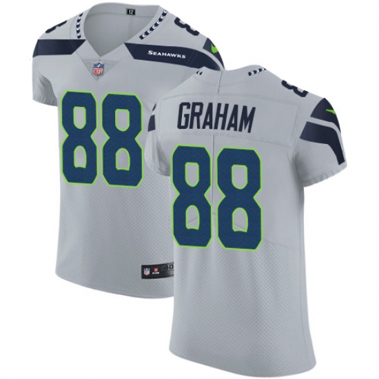 Nike Seahawks #88 Jimmy Graham Grey Alternate Mens Stitched NFL Vapor Untouchable Elite Jersey Nike Seahawks #88 Jimmy Graham Grey Alternate Mens Stitched NFL Vapor Untouchable Elite Jersey