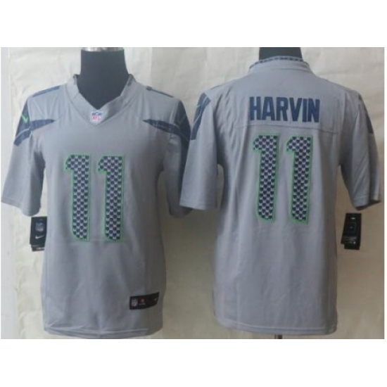 Nike Seattle Seahawks 11 Percy Harvin Grey LIMITED NFL Jersey Nike Seattle Seahawks 11 Percy Harvin Grey LIMITED NFL Jersey