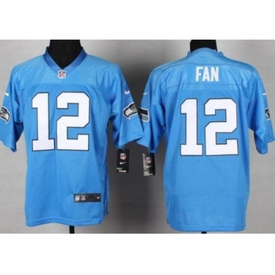 Nike Seattle Seahawks 12 Fan Light Blue Elite NFL Jersey Nike Seattle Seahawks 12 Fan Light Blue Elite NFL Jersey