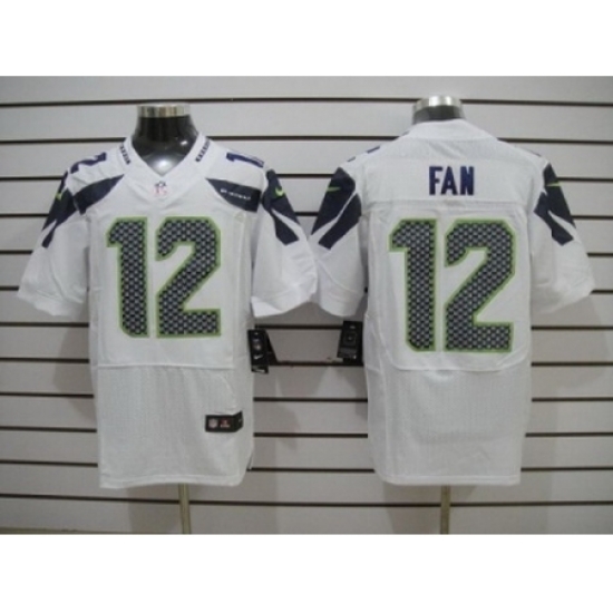 Nike Seattle Seahawks 12 Fan White Elite NFL Jersey Nike Seattle Seahawks 12 Fan White Elite NFL Jersey