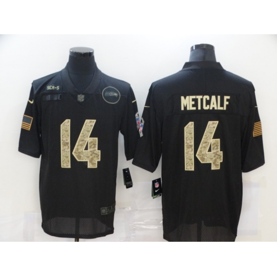 Nike Seattle Seahawks 14 DK Metcalf Black Camo 2020 Salute To Service Limited Jersey Nike Seattle Seahawks 14 DK Metcalf Black Camo 2020 Salute To Service Limited Jersey