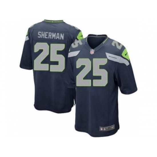 Nike Seattle Seahawks 25 Richard Sherma Blue Game NFL Jersey Nike Seattle Seahawks 25 Richard Sherma Blue Game NFL Jersey