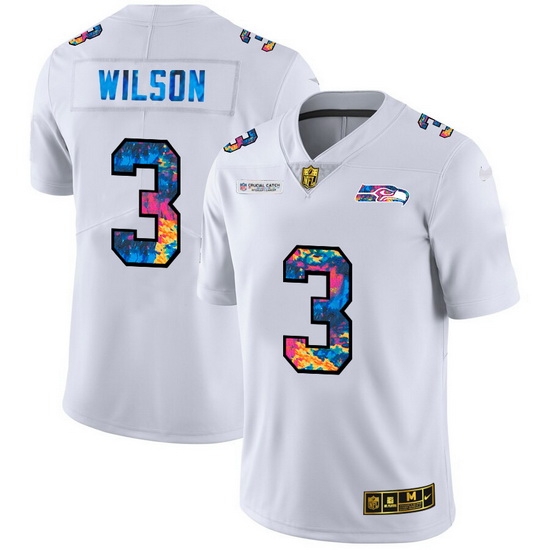 Seattle Seahawks 3 Russell Wilson Men White Nike Multi Color 2020 NFL Crucial Catch Limited NFL Jersey Seattle Seahawks 3 Russell Wilson Men White Nike Multi Color 2020 NFL Crucial Catch Limited NFL Jersey