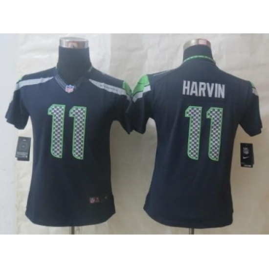Women Nike Seattle Seahawks 11 Percy Harvin Blue Limited NFL Jersey Women Nike Seattle Seahawks 11 Percy Harvin Blue Limited NFL Jersey