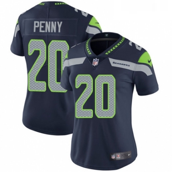 Womens Nike Seattle Seahawks 20 Rashaad Penny Navy Blue Team Color Vapor Untouchable Limited Player NFL Jersey Womens Nike Seattle Seahawks 20 Rashaad Penny Navy Blue Team Color Vapor Untouchable Limited Player NFL Jersey