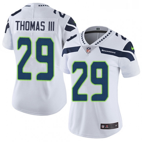 Womens Nike Seattle Seahawks 29 Earl Thomas III White Vapor Untouchable Limited Player NFL Jersey Womens Nike Seattle Seahawks 29 Earl Thomas III White Vapor Untouchable Limited Player NFL Jersey