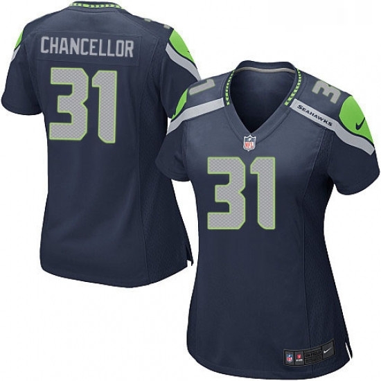 Womens Nike Seattle Seahawks 31 Kam Chancellor Game Steel Blue Team Color NFL Jersey Womens Nike Seattle Seahawks 31 Kam Chancellor Game Steel Blue Team Color NFL Jersey