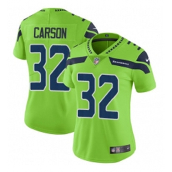 Womens Nike Seattle Seahawks 32 Chris Carson Limited Green Rush Vapor Untouchable NFL Jersey Womens Nike Seattle Seahawks 32 Chris Carson Limited Green Rush Vapor Untouchable NFL Jersey