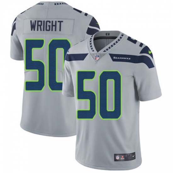 Nike Seahawks #50 K J Wright Grey Alternate Youth Stitched NFL Vapor Untouchable Limited Jersey Nike Seahawks #50 K J Wright Grey Alternate Youth Stitched NFL Vapor Untouchable Limited Jersey