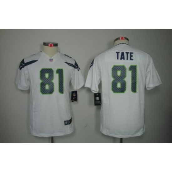 Youth Nike Seattle Seahawks #81 Golden Tate White Color[Youth Limited Jerseys]