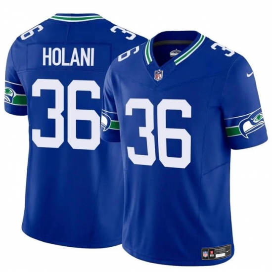 Youth Seattle Seahawks 36 George Holani Royal 2024 F U S E Throwback Vapor Limited Stitched Football Jersey Youth Seattle Seahawks 36 George Holani Royal 2024 F U S E Throwback Vapor Limited Stitched Football Jersey