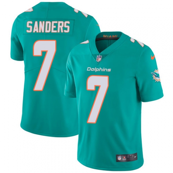 7 Limited Jason Sanders Aqua Green Nike NFL Home Men Jersey Miami Dolphins Vapor Untouchable 7 Limited Jason Sanders Aqua Green Nike NFL Home Men Jersey Miami Dolphins Vapor Untouchable