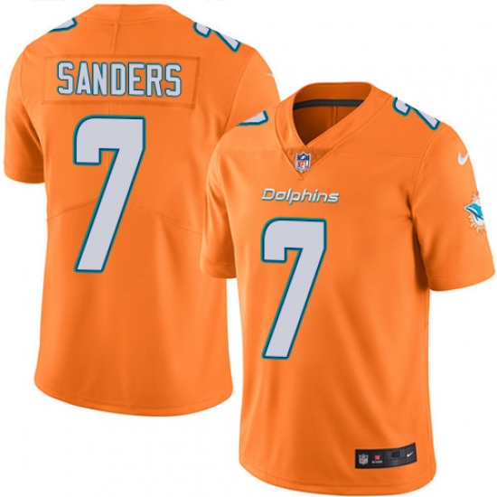 7 Limited Jason Sanders Orange Nike NFL Mens Jersey Miami Dolphins Rush Vapor Untouchable 7 Limited Jason Sanders Orange Nike NFL Mens Jersey Miami Dolphins Rush Vapor Untouchable