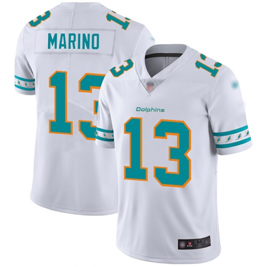 Dolphins 13 Dan Marino White Mens Stitched Football Limited Team Logo Fashion Jersey Dolphins 13 Dan Marino White Mens Stitched Football Limited Team Logo Fashion Jersey