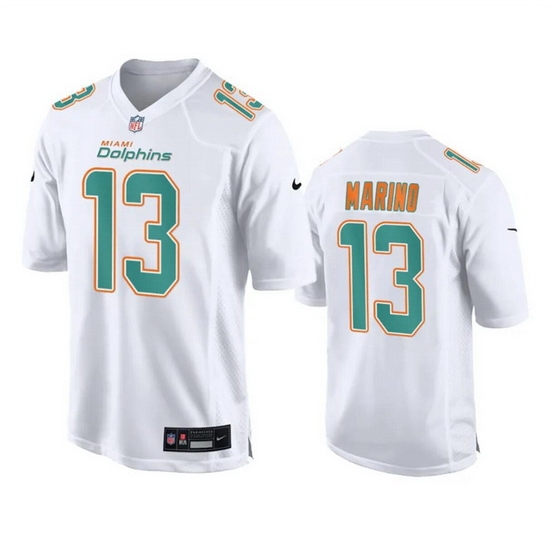 Men Miami Dolphins 13 Dan Marino White Fashion Vapor Untouchable Stitched Football Jersey Men Miami Dolphins 13 Dan Marino White Fashion Vapor Untouchable Stitched Football Jersey