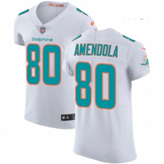 Mens Nike Miami Dolphins 80 Danny Amendola White Vapor Untouchable Elite Player NFL Jersey Mens Nike Miami Dolphins 80 Danny Amendola White Vapor Untouchable Elite Player NFL Jersey