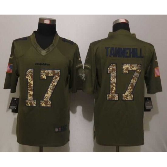 New Nike Miami Dolphins #17 Tannehill Green Salute To Service Limited Jersey New Nike Miami Dolphins #17 Tannehill Green Salute To Service Limited Jersey