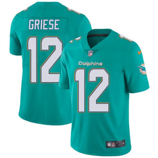 Nike Dolphins #12 Bob Griese Aqua Green Team Color Mens Stitched NFL Vapor Untouchable Limited Jersey Nike Dolphins #12 Bob Griese Aqua Green Team Color Mens Stitched NFL Vapor Untouchable Limited Jersey