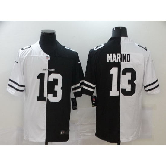 Nike Dolphins 13 Dan Marino Black And White Split Vapor Untouchable Limited Jersey Nike Dolphins 13 Dan Marino Black And White Split Vapor Untouchable Limited Jersey