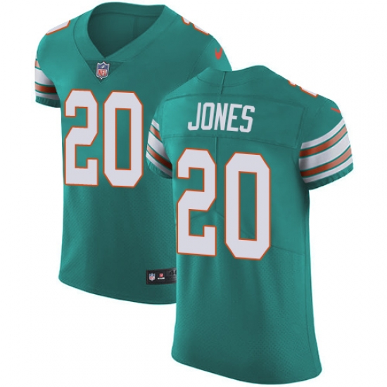 Nike Dolphins #20 Reshad Jones Aqua Green Alternate Mens Stitched NFL Vapor Untouchable Elite Jersey Nike Dolphins #20 Reshad Jones Aqua Green Alternate Mens Stitched NFL Vapor Untouchable Elite Jersey