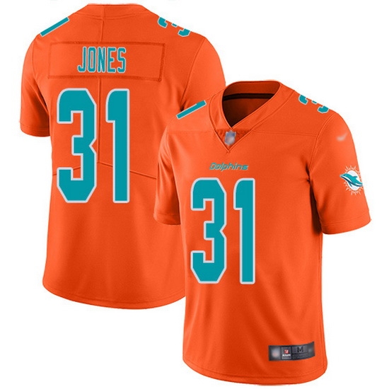Nike Dolphins 31 Byron Jones Orange Men Stitched NFL Limited Inverted Legend Jersey Nike Dolphins 31 Byron Jones Orange Men Stitched NFL Limited Inverted Legend Jersey