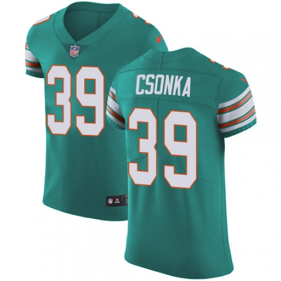 Nike Dolphins #39 Larry Csonka Aqua Green Alternate Mens Stitched NFL Vapor Untouchable Elite Jersey Nike Dolphins #39 Larry Csonka Aqua Green Alternate Mens Stitched NFL Vapor Untouchable Elite Jersey