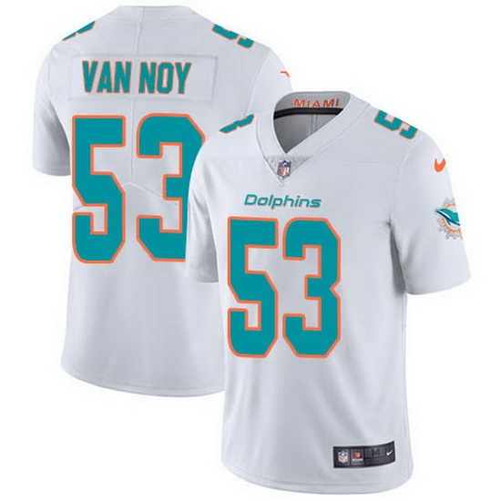 Nike Dolphins 53 Kyle Van Noy White Men Stitched NFL Vapor Untouchable Limited Jersey Nike Dolphins 53 Kyle Van Noy White Men Stitched NFL Vapor Untouchable Limited Jersey