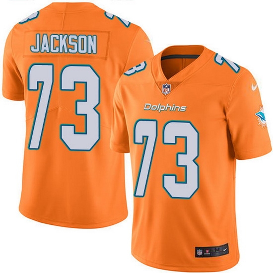 Nike Dolphins 73 Austin Jackson Orange Men Stitched NFL Limited Rush Jersey Nike Dolphins 73 Austin Jackson Orange Men Stitched NFL Limited Rush Jersey