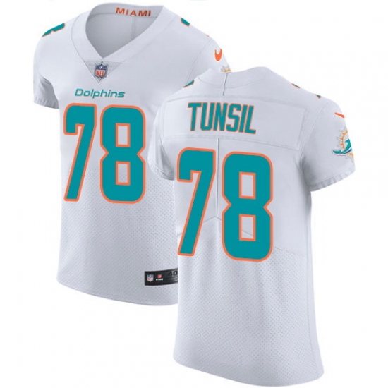Nike Dolphins #78 Laremy Tunsil White Mens Stitched NFL Vapor Untouchable Elite Jersey Nike Dolphins #78 Laremy Tunsil White Mens Stitched NFL Vapor Untouchable Elite Jersey