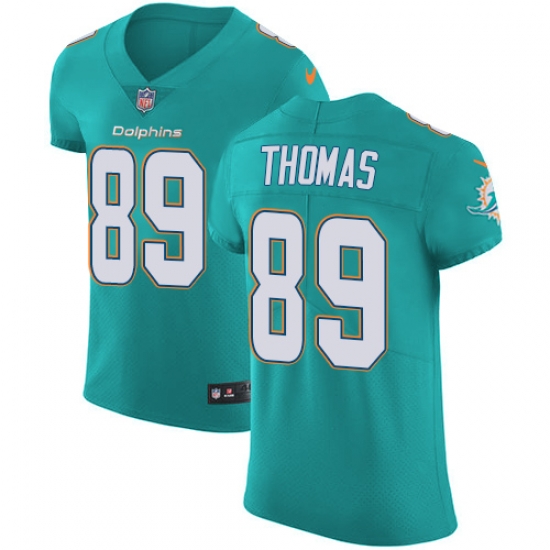 Nike Dolphins #89 Julius Thomas Aqua Green Team Color Mens Stitched NFL Vapor Untouchable Elite Jersey Nike Dolphins #89 Julius Thomas Aqua Green Team Color Mens Stitched NFL Vapor Untouchable Elite Jersey