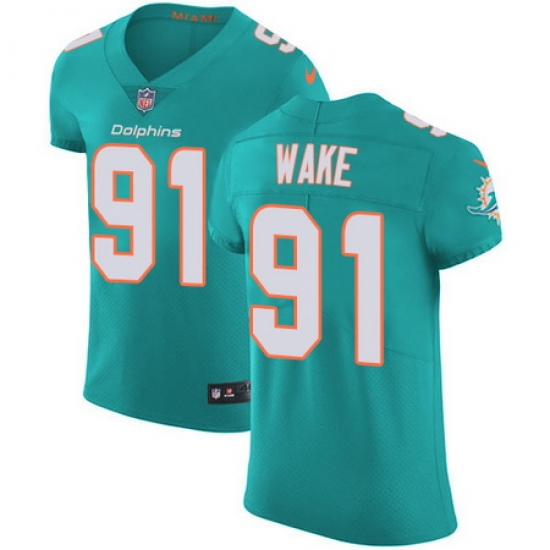 Nike Dolphins #91 Cameron Wake Aqua Green Team Color Mens Stitched NFL Vapor Untouchable Elite Jersey Nike Dolphins #91 Cameron Wake Aqua Green Team Color Mens Stitched NFL Vapor Untouchable Elite Jersey
