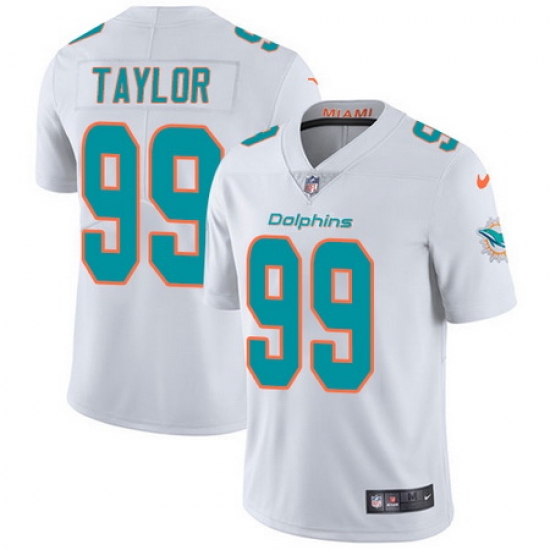Nike Dolphins #99 Jason Taylor White Mens Stitched NFL Vapor Limited Untouchable Nike Dolphins #99 Jason Taylor White Mens Stitched NFL Vapor Limited Untouchable