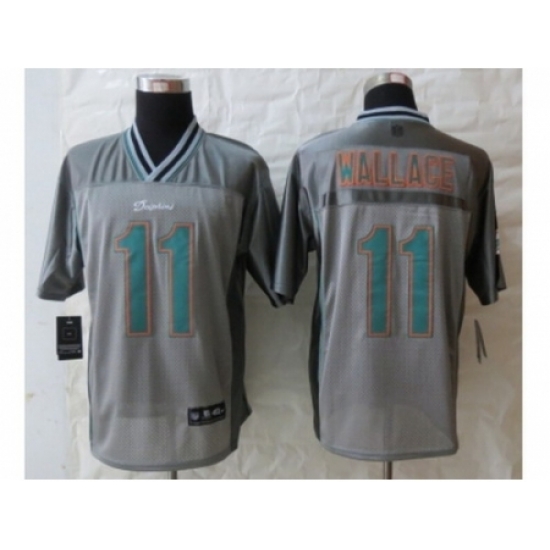 Nike Miami Dolphins 11 Mike Wallace Grey Elite Vapor NFL Jersey Nike Miami Dolphins 11 Mike Wallace Grey Elite Vapor NFL Jersey
